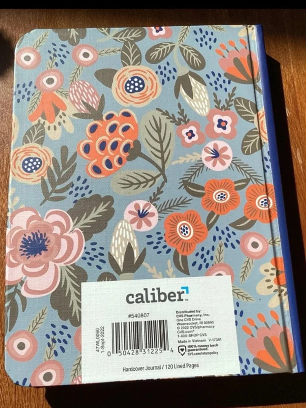 Caliber Hard Cover Journal 120 Lined Pages New